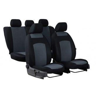 Авточехлы PEUGEOT 207 2006-2012 Hatchback POK-TER Classic Plus с серой вставкой