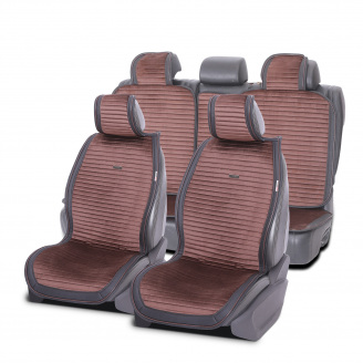 Накидки-чехлы на сиденье для SUBARU XV 2011-2017 AUAU Polosso Коричневый (42791915)