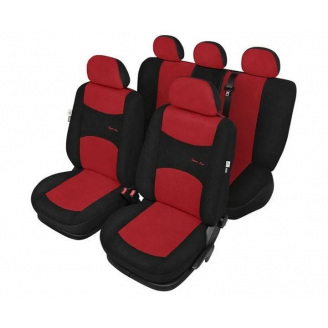 Авточехлы из автоткани Kegel-Blazusiak SPORT LINE+ для CHERY A13 2008- Красный (r416526)