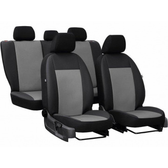Авточехлы из эко кожи Ford Fusion 2005-2012 POK-TER Road с серой вставкой