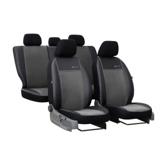 Авточехлы на сиденье POK-TER Exclusive GEELY MK Cross 2010-2016 (2002-2011) с серой вставкой экокожа