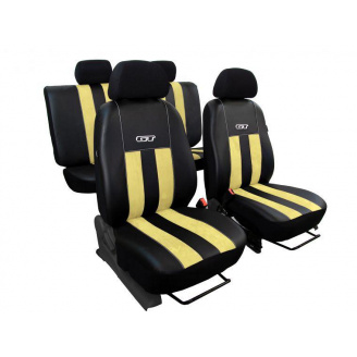 Авто чехлы комбинированые HYUNDAI ix35 2010-2017 POK-TER GT line с бежевой вставкой