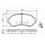 Тормозные колодки Bosch дисковые передние MAZDA 323 1.3i,1.5i,1.6i -03 0986424610 Луцк