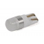 Светодиодная лампа StarLight T10 2 диода 2835 12V 0,5W WHITE / матовая линза / пластиковый цоколь / серый обод Львов