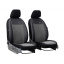 Чехлы на передние сиденья для GEELY CK 2 2007-2011 (2002-2011) POK-TER эко кожа с алькантарой Exclusive серые Косів