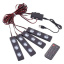 Светодиодная подсветка салона автомобиля RIAS NJ-00126 LED RGB 4 панели Black Лубны