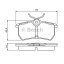 Тормозные колодки Bosch дисковые задние FORD Focus R >>05 PR2 0986495227 Оріхів