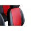 Авточехлы из эко кожи Honda City (2008-2012) POK-TER PERLINE с красной вставкой Королёво