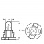 Автолампа ук. RING 509TDBK 12v 1.2w T-1/4NW (Black Base) Panel Bulb Київ