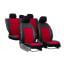 Авточехлы FORD Fiesta 2002-2008 POK-TER Exclusive екокожа с красной вставкой алькантары Житомир