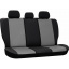 Авточехлы из эко кожи MERCEDES BENZ C-klasa 2000-2003 W203 POK-TER Road с серой вставкой Черкаси