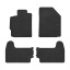 Коврики Frogum Toyota Yaris II от 2005-2012 в салон резиновые (0803) Березне