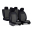 Авто чехлы комбинированые SEAT Leon 2006-2013 mk II Hatchback POK-TER Unico Premium с серой вставкой Вышгород