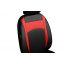 Авточехлы из эко кожи Renault Symbol 2008 -2012 POK-TER Design Leather с красной вставкой Городок