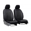 Чехлы на авто для VOLVO S60 2000-2009 POK-TER эко кожа с алькантарой Exclusive черные Городок