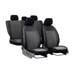 Модельные авточехлы на сиденье Toyota Avensis 2009-2018 POK-TER Model Exclusive с серой вставкой