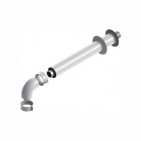 Ariston Коаксиальный горизонтальный комплект (для конденс. котлов): колено 90° + удлинитель 1000 мм, диаметр 60/100 мм