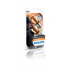 Автолампа ук. PHILIPS 12496NAB2 PY21W 12V 21W BAU15s