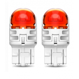 Комплект светодиодных ламп Philips 11066AU60X2 W21/5W LED Ultinon Pro6000 SI 12V 2.5/0.5 W3x16q amber