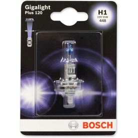 Автолампа BOSCH Gigalight Plus 120% H1 55W 12V P14.5S 1шт/блистер (1987301108)