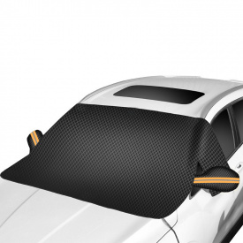 Защитная накидка чехол на лобовое стекло и зеркала Lesko 2024 260x114 см 13245-84523