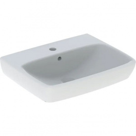 Умывальник подвесной Geberit Selnova Square 55 x 44 x 17.5 см, с отверстием под смеситель, белый (500.290.01.7)
