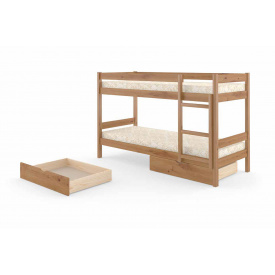 Двоярусне ліжко Азур Міні (Atlanta) (90 × 200 см, з шухлядами)