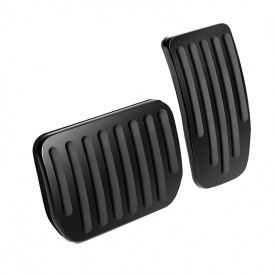 Декоративные накладки на педали Lesko Tesla Model 3 Model Y 2017-2023 Black (TSL21120703)