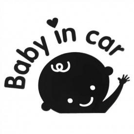 Наклейка в автомобиль Baby in car 3M BOY Черный