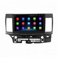 Штатная магнитола Lesko для Mitsubishi Lancer X (2007-2017гг.) экран 10.1" 2+32GB/ Wi-Fi/ Optima GPS Android