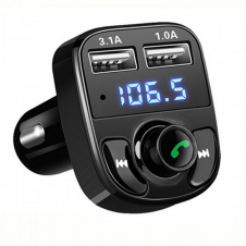 ФМ модулятор FM трансмиттер No Brand CAR X8 с Bluetooth MP3 (X8)