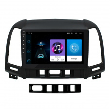 Штатная магнитола Lesko для Hyundai Santa Fe (2009-2012гг.) 9" 1+16Gb Wi-Fi Optima GPS Android