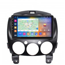 Штатная магнитола Lesko 9" Mazda 2 II DE 2007-2010 2/32Gb CarPlay 4G Wi-Fi GPS Prime (9573-47767)