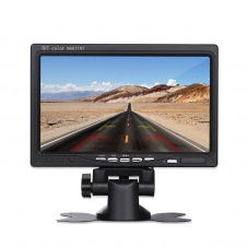 Автомобильный монитор RIAS M-717 TFT 7" для двух камер с пультом ДУ Black