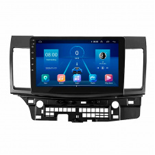 Штатная магнитола Lesko 10" Mitsubishi Lancer Evolution X 2007-2016 6/128Gb 4G Wi-Fi GPS Top (7777-44775)