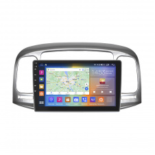 Штатная магнитола Lesko Hyundai Accent III 2006-2011 9" 2/32Gb CarPlay 4G Wi-Fi GPS Prime (10472-51759)
