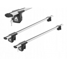 Автобагажник на крышу для JEEP Grand Cherokee Limited; SUV 2005-2010 Aguri Runner Silver