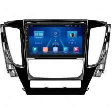Штатная магнитола Lesko Mitsubishi Pajero Sport III 2015-2021 9" 6/128Gb 4G Wi-Fi GPS Top