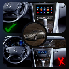 Штатная магнитола Lesko Mercedes-Benz CLS I C219 2004-2008 9 1+16Gb Wi-Fi Optima (9613-34697) Ізюм
