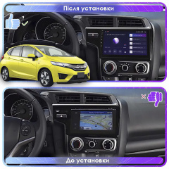 Штатная магнитола Lesko 9" Honda Fit III 2013-2017 6/128Gb 4G Wi-Fi GPS Top Київ