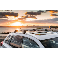 Автобагажник на крышу Turtle AIR 2 BMW 2-Series Gran Tourer 2015+ Серый Южноукраїнськ