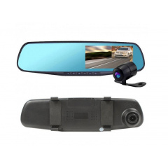 Автомобильное зеркало-видеорегистратор с камерой заднего вида Vehicle BlackBox DVR 1080p (BB90048) Ровно