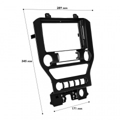 Переходная рамка Lesko 9" Ford Mustang S550 2014-2021 (10842-59329) Ковель