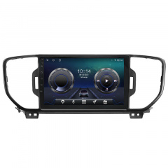 Штатная автомагнитола Lesko для Kia Sportage 4 (2016-2018 гг.) 9" 4+64 Gb 4G+CarPlay GPS Android Свеса