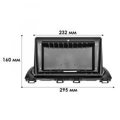 Переходная рамка Lesko Mazda 3 Alexa 2014-2019 9" + подключение с CANBUS (10651-58885) Косів