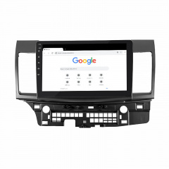 Штатная магнитола Lesko для Mitsubishi Lancer X Рестайлинг 2011-2015г. 10" 1/16Gb/ Wi-Fi Optima GPS Android Коростень