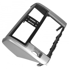 Переходная рамка Lesko 2 DIN Toyota Land Cruiser Prado 2010 Черно-серебристый (9310-37867) Энергодар