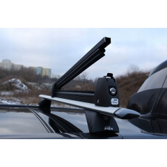 Багажник для перевозки лыж и сноубордов Amos Ski Lock 5 алюминиевый черный Броды