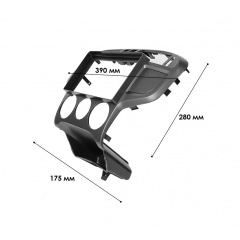 Переходная рамка Lesko 9" Hyundai Matrix 2001-2010 Manual AC (11350-65307) Львів