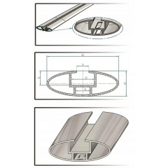 Поперечены на релинги MERCEDES BENZ Vaneo (W414) MPV 2002-2005 Aguri Prestige Silver Южноукраинск